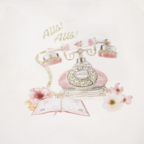 Infant Natural & Rose Telephone L/s T Shirt 29799 by Mayoral from Hurleys