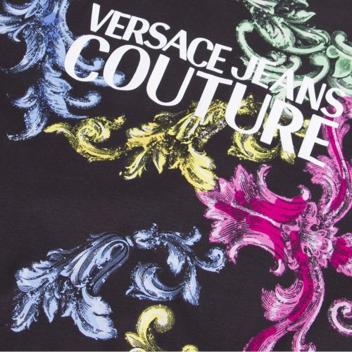 Mens Black Multi Baroque S/s T Shirt 46774 by Versace Jeans Couture from Hurleys