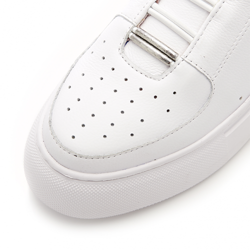 Womens White Albie Trainers 99441 by Moda In Pelle from Hurleys