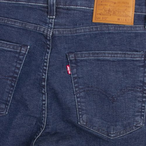 Mens Sage Nightshine Blue 512 Slim Tapered Fit Jeans 53462 by Levi's from Hurleys