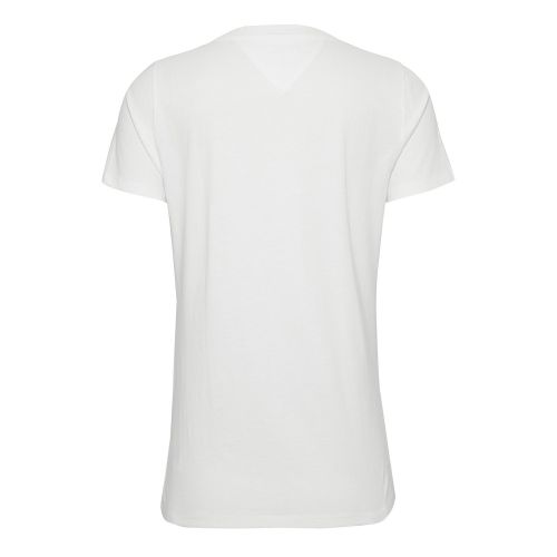 Womens Classic White Metallic Logo S/s T Shirt 43610 by Tommy Jeans from Hurleys