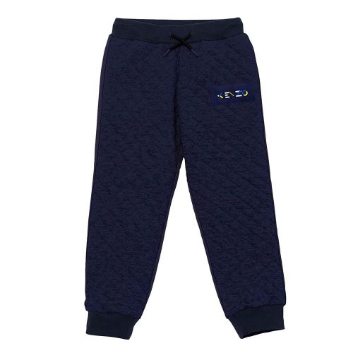 Boys Electric Blue Quilted Sweat Pants 91757 by Kenzo from Hurleys