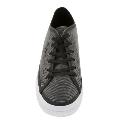 Womens Black/Silver Lurex Woven Trainers 29093 by Emporio Armani from Hurleys