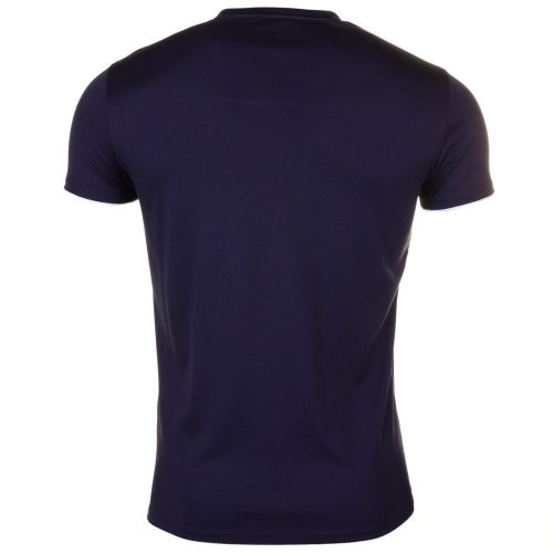 Mens Navy Chest Logo Slim Fit S/s Tee Shirt 61218 by Armani Jeans from Hurleys