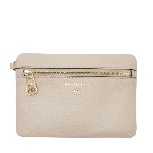 Womens Vanilla Signature Slater Large 2-in-1 Zip Wristlets 88591 by Michael Kors from Hurleys