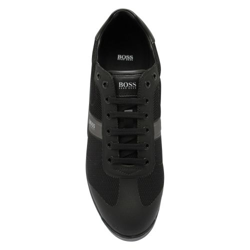 Athleisure Mens Black Glaze Lowp Trainers 45322 by BOSS from Hurleys