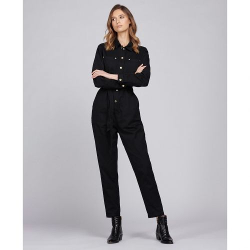 Womens Black Solitude Jumpsuit 92451 by Barbour International from Hurleys