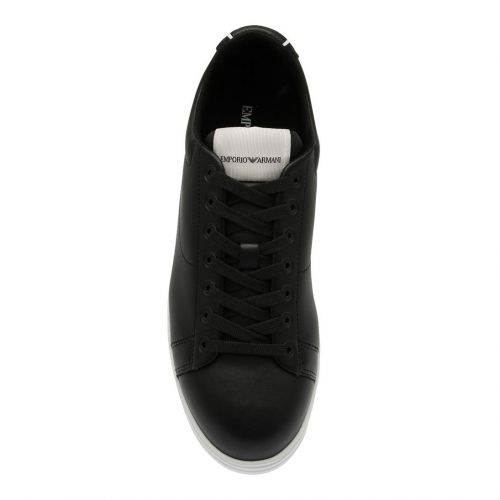 Mens Black Icon Trainers 84253 by Emporio Armani from Hurleys