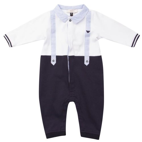 Baby White Outfit Romper 19798 by Armani Junior from Hurleys