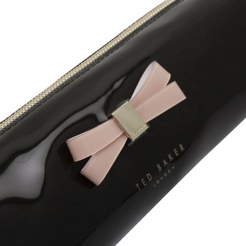 Womens Black Franai Bow Make Up Case 80242 by Ted Baker from Hurleys
