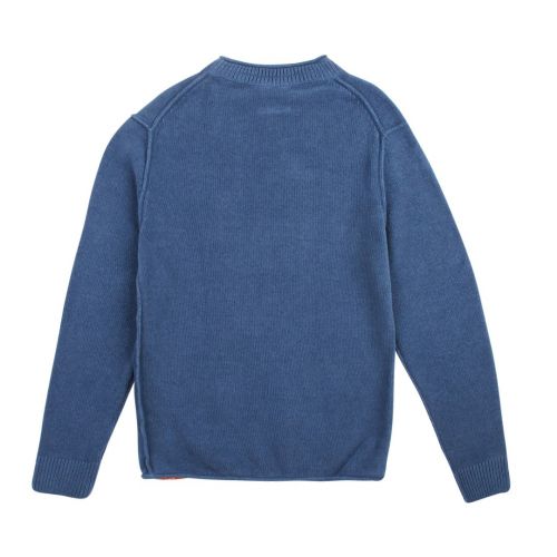 Boys Mallard Blue Braw Chenille Knitted Jumper 90548 by Parajumpers from Hurleys