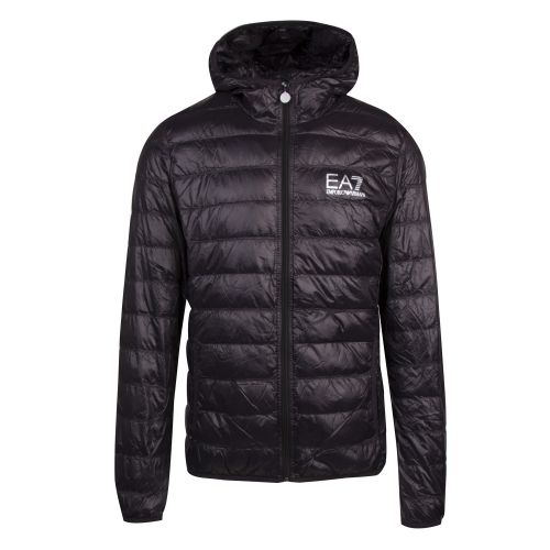 Mens Black Training Core ID Hooded Jacket 11493 by EA7 from Hurleys