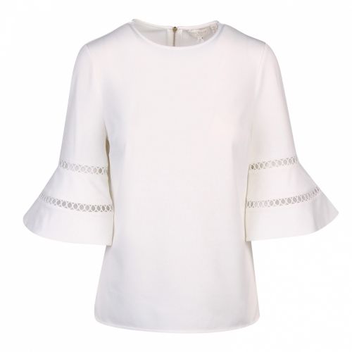 Womens White Holilla Lace Detail Blouse 44017 by Ted Baker from Hurleys