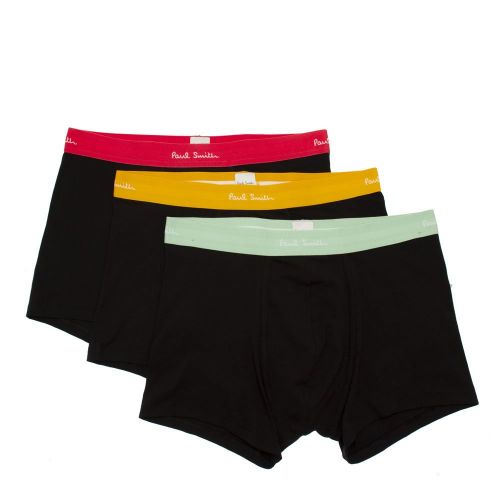Mens Black Assorted Multi Band 3 Pack Trunks 80970 by PS Paul Smith from Hurleys