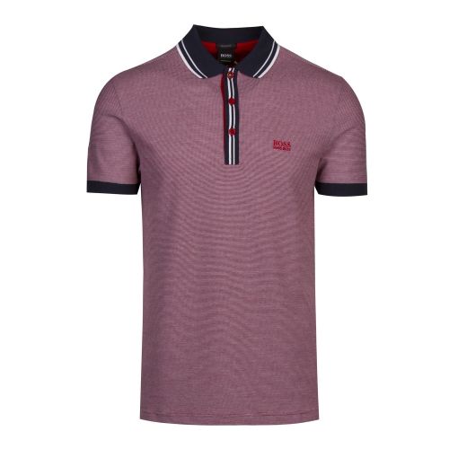 Athleisure Mens Red Paddy 2 Regular Fit S/s Polo Shirt 44713 by BOSS from Hurleys
