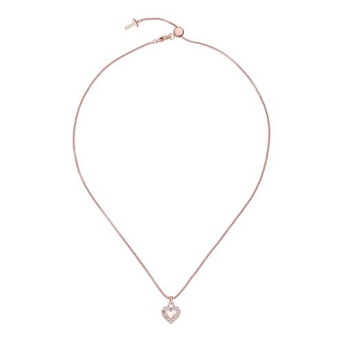 Womens Rose Gold/Mother Of Pearl Pearli Heart Pendant Necklace 97486 by Ted Baker from Hurleys