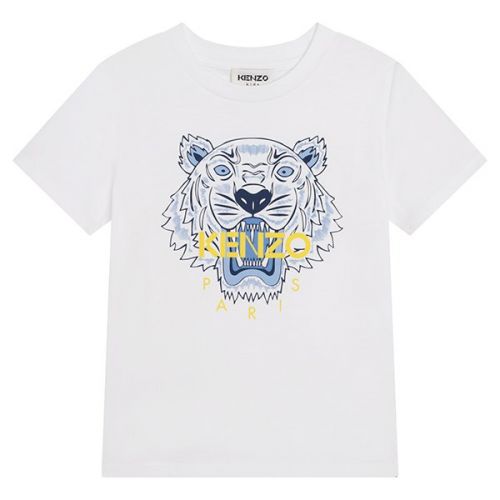 Kids White S/s T-Shirt 111069 by Kenzo from Hurleys