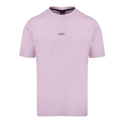 Casual Mens Pink Tchup Centre Logo S/s T Shirt 74348 by BOSS from Hurleys