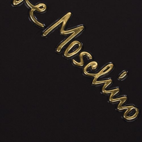 Mens Black/Gold Raised Logo Regular Fit S/s T Shirt 47869 by Love Moschino from Hurleys