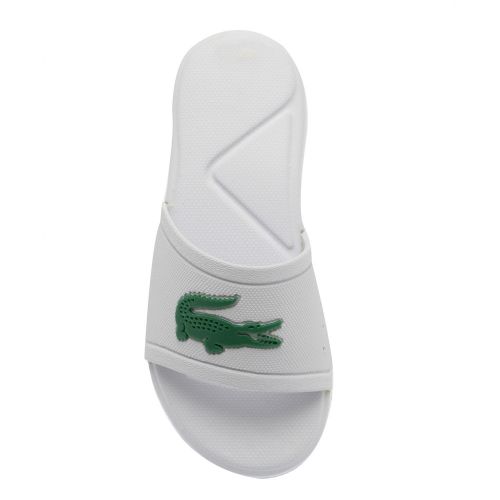 Child White/Green L.30 Croc Slides (12-11) 34807 by Lacoste from Hurleys