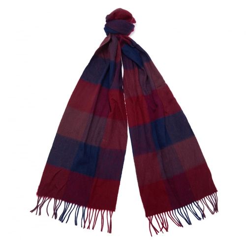 Womens Damson Wilton Check Scarf 12591 by Barbour from Hurleys