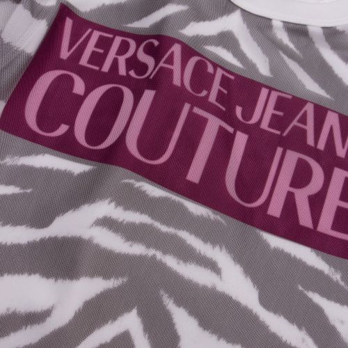 Womens White Doublelayer Animal S/s T Shirt 55210 by Versace Jeans Couture from Hurleys