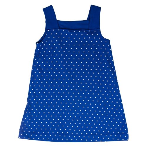 Girls Blue Embroidered Flowers Dress 40163 by Mayoral from Hurleys