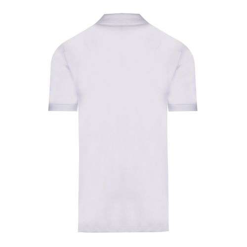 Mens Optical White Metal Peace Slim Fit S/s Polo Shirt 43159 by Love Moschino from Hurleys