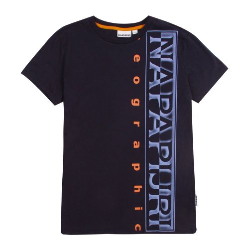Kids Blue Marine Sadyr Logo S/s T Shirt 84084 by Napapijri from Hurleys