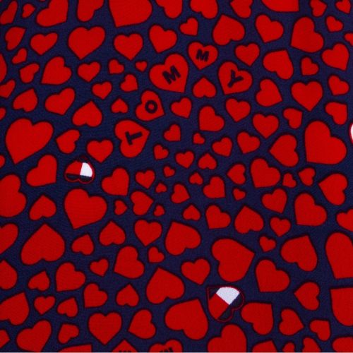 Womens Red Heart Print S/s T Shirt 52883 by Tommy Jeans from Hurleys