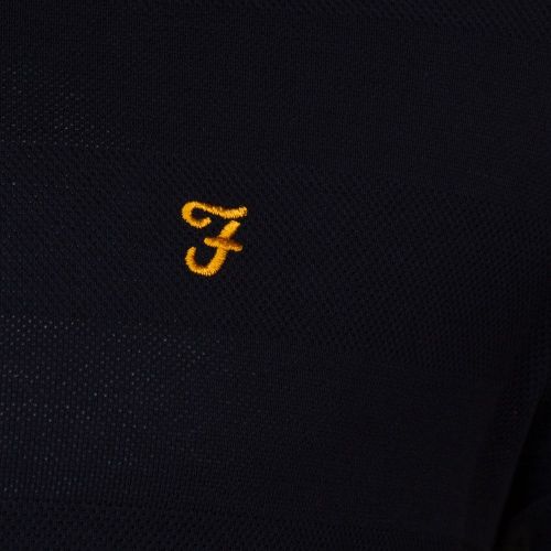 Mens Black Stapleton L/s Polo Shirt 63665 by Farah from Hurleys