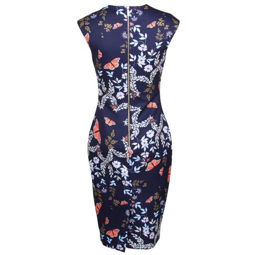 Womens Mid Blue Kairra Kyoto Gardens Midi Dress 14045 by Ted Baker from Hurleys