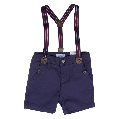 Infant Blue Chino Shorts With Braces 40069 by Mayoral from Hurleys