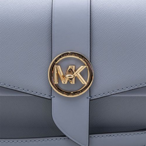 MICHAEL Michael Kors Greenwich Leather Shoulder Bag in Blue
