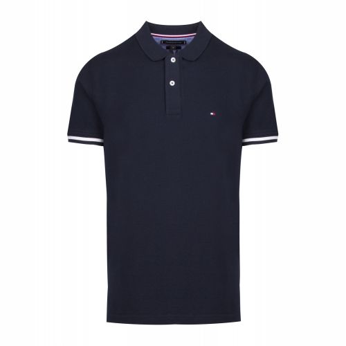Mens Sky Captain Basic Tipped Regular Fit S/s Polo Shirt 44145 by Tommy Hilfiger from Hurleys