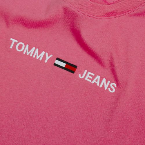Womens Glamour Pink Modern Logo S/s T Shirt 75153 by Tommy Jeans from Hurleys