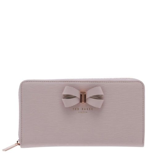 Womens Light Pink Lizzi Bow Detail Zip Around Purse 23166 by Ted Baker from Hurleys
