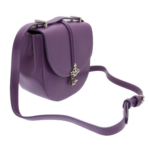 Womens Purple Sofia Mini Saddle Bag 75984 by Vivienne Westwood from Hurleys