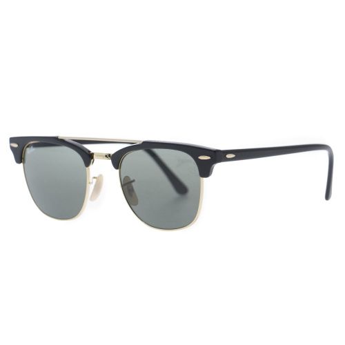 Black & Green RB3816 Clubmaster Doublebridge Sunglasses 25933 by Ray-Ban from Hurleys