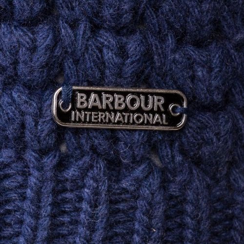 Womens Biker Blue Enduro Knitted Jumper 64518 by Barbour International from Hurleys