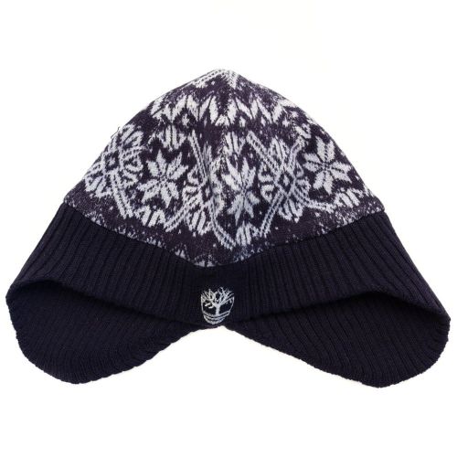 Baby Navy Fair Isle Trim Hat 65503 by Timberland from Hurleys