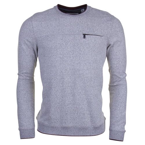Mens Grey Malibo Crew Knitted Jumper 72110 by Ted Baker from Hurleys