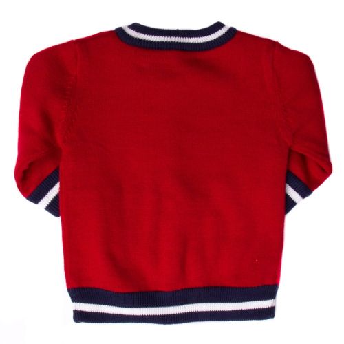 Baby Red Reversible Knitted Cardigan 65489 by Timberland from Hurleys