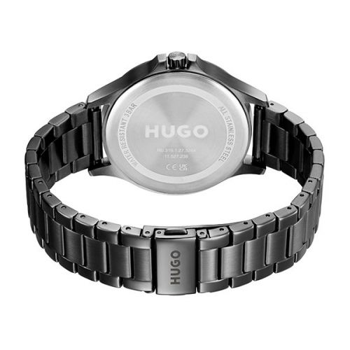 HUGO Watch Mens Black Leap Bracelet | Hurleys