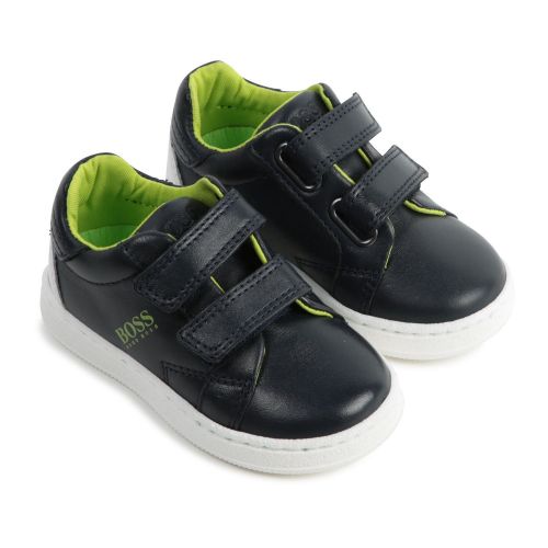 Toddler Navy Velcro Trainers (20-26) 75502 by BOSS from Hurleys