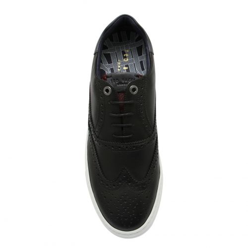 Mens Black Dennton Brogue Trainers 77995 by Ted Baker from Hurleys