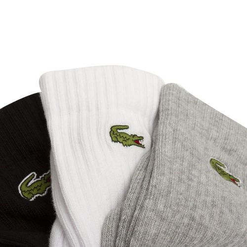Mens Assorted 3 Pack Sports Socks 93538 by Lacoste from Hurleys