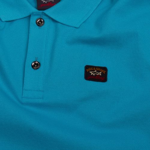 Mens Turquoise Classic Logo Custom Fit S/s Polo Shirt 54047 by Paul And Shark from Hurleys