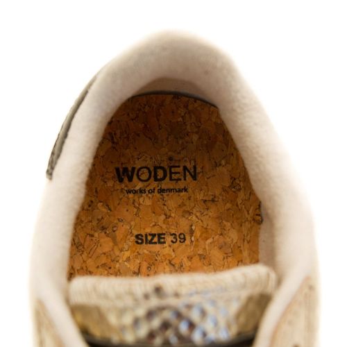 Womens Gold Ydun Metallic Trainers 61877 by Woden from Hurleys