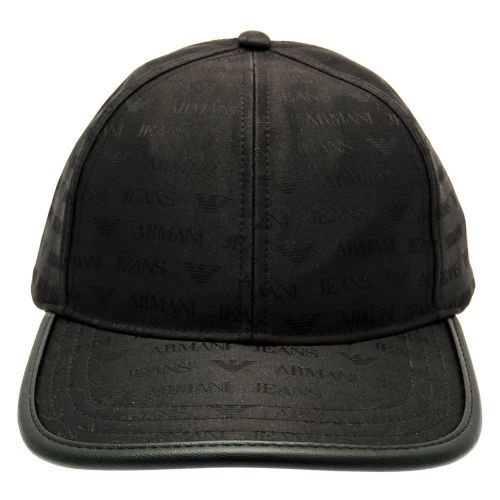 Mens Black Logo Cap 73054 by Armani Jeans from Hurleys